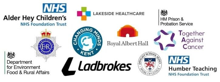 Accredited Health & Wellbeing Coach Training students have come from leading organisations such as the NHS, HM Prison Service and Royal Albert Hall.
